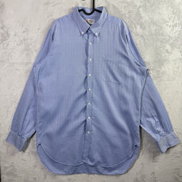 Turnbull & Asser Men's Dress Shirt XL?*READ Blue Classic Luxury Button Down - Picture 1 of 16